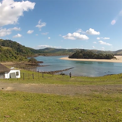 Looking North up the Wild Coast, Mthatha River Mouth