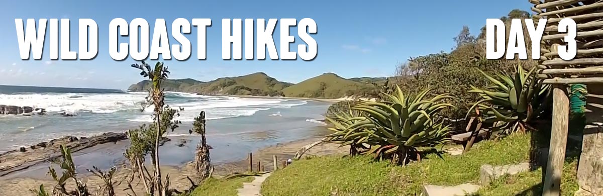 The start of day 3 of the hike, with typical Wild Coast scenery The start of day 3 of the hike, with typical Wild Coast scenery