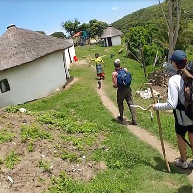Overnight accommodation in Xhosa huts
